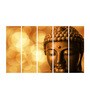 Brown Wood Multiple Frames Buddha Beautiful Art Panels