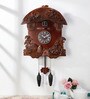 Brown Solid Wood Analog Cuckoo Clock