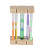 Brown Wood Six Colored Sand Timer