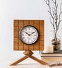 Brown Wood Table Clock