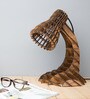Brown Wood Table Lamp