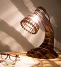 Brown Wood Table Lamp
