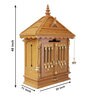 Brown Teak Wood Floor Rested Mandir With Door