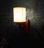 Brown Wood Wall Light