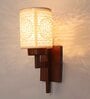 Brown Wood Wall Light