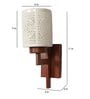 Brown Wood Wall Light
