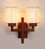 Brown WOOD Wall Light