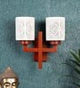 Brown WOOD Wall Light