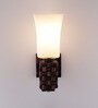 Brown Wood Wall Light