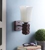 Brown Wood Wall Light
