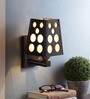 Brown Wood Wall Light