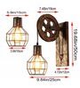 Impress Brown Wood Wall Light