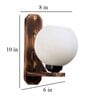 Caen Brown Wood Wall Sconces