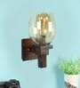Brown Wood Wall Lights