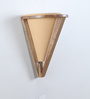 Ebenezer Wooden Flush Mount Wall Light (Brown)