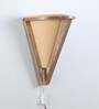 Ebenezer Wooden Flush Mount Wall Light (Brown)
