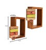 Teak Solid Wood Wall Shelf