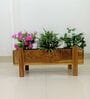 Brown Wooden Wooden Planter Stand