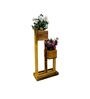 Brown Wooden Wooden Planter Stand