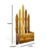 Brown Wooden Wall Mounted Planter Stand