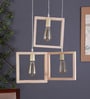 Ventus Brown Wood Cluster Hanging Light