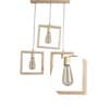 Ventus Brown Wood Cluster Hanging Light