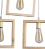 Ventus Brown Wood Cluster Hanging Light