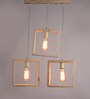 Ventus Brown Wood Cluster Hanging Light
