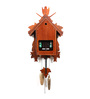 Brown Wooden Abstract Shape Cuckoo Clock