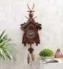 Brown Wooden Abstract Shape Cuckoo Clock