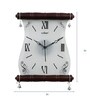 Brown Wooden Abstract Shape Eclectic Wall Clock