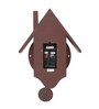 Brown Wooden Abstract Shape Pendulum Clock