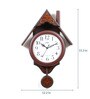 Brown Wooden Abstract Shape Pendulum Clock