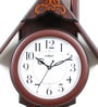 Brown Wooden Abstract Shape Pendulum Clock