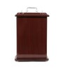 Abstract Shape Brown Wooden Table Clock