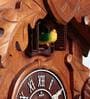 Brown Wooden Bird Shape Wooden Imported Cuckoo Clock With Single Bird And Pendulum