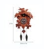 Brown Wooden Bird Shape Wooden Imported Cuckoo Clock With Single Bird And Pendulum
