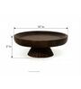 Brown Wooden Circular Cakestand