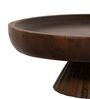 Brown Wooden Circular Cakestand