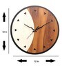 White And Brown Wooden Wall Clock