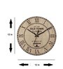 Beige Wooden Wall Clock