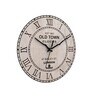 Beige Wooden Wall Clock