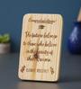 Congratulations Brown Engineered Wood Showpiece