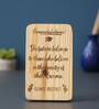 Congratulations Brown Engineered Wood Showpiece
