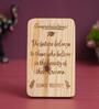Congratulations Brown Engineered Wood Showpiece