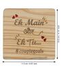 Ek Main Aur Ek TuBrown Engineered Wood Showpiece