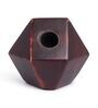 Brown Wooden Geometric Pen Holder