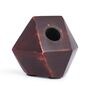 Brown Wooden Geometric Pen Holder