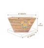 Brown Wooden Handcrafted Fruit Bowl