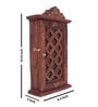 Brown Wooden Livorno Handcrafted Rectangle Shaped Decorative Key Holder